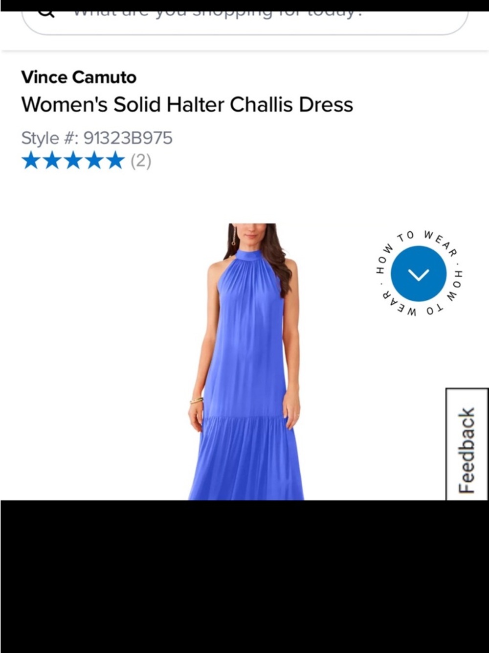 Vince Camuto Royal Blue Dress